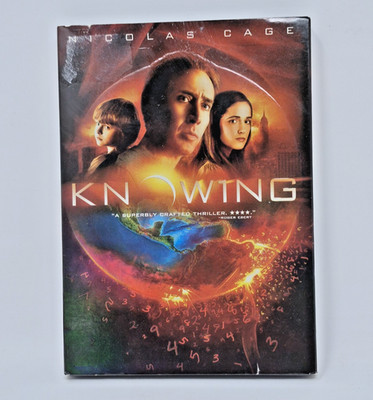 Knowing DVD w Slip Cover 2009 Thriller PG-13 Nicolas Cage