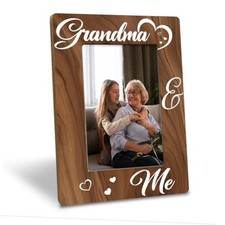 Grandma Birthday Gift Idea, Grandma and Me Photo Frame, Holds 4 x 6 Inch