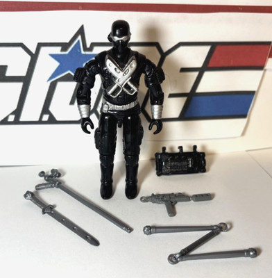 GI Joe Snake Eyes 1989 v3 *100% COMPLETE, Near Mint!* Vintage ARAH Tight! Ninja
