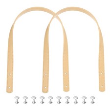 2pcs 24 Leather Purses Straps Handbag Belt Band Bag Handle Light Yellow