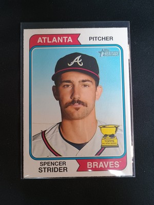 2023 Topps Heritage Baseball Spencer Strider #225 Atlanta Braves 