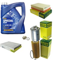 MANN-FILTER Inspektionspaket Mannol 5L Special Plus 10W-30 FüR Vw Caddy Ii