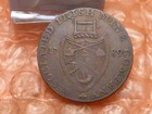 Original 1789 CRONEBANE IRISH MINE Colonial Halfpenny Letter/EDGE Trade Token — photo 2