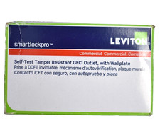 Leviton Self Test Tamper Resistant GFCI Outlet 15 AMP w Wall Plate Polycarbonate