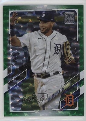 2021 Topps Green 24/499 Victor Reyes #336 0q3