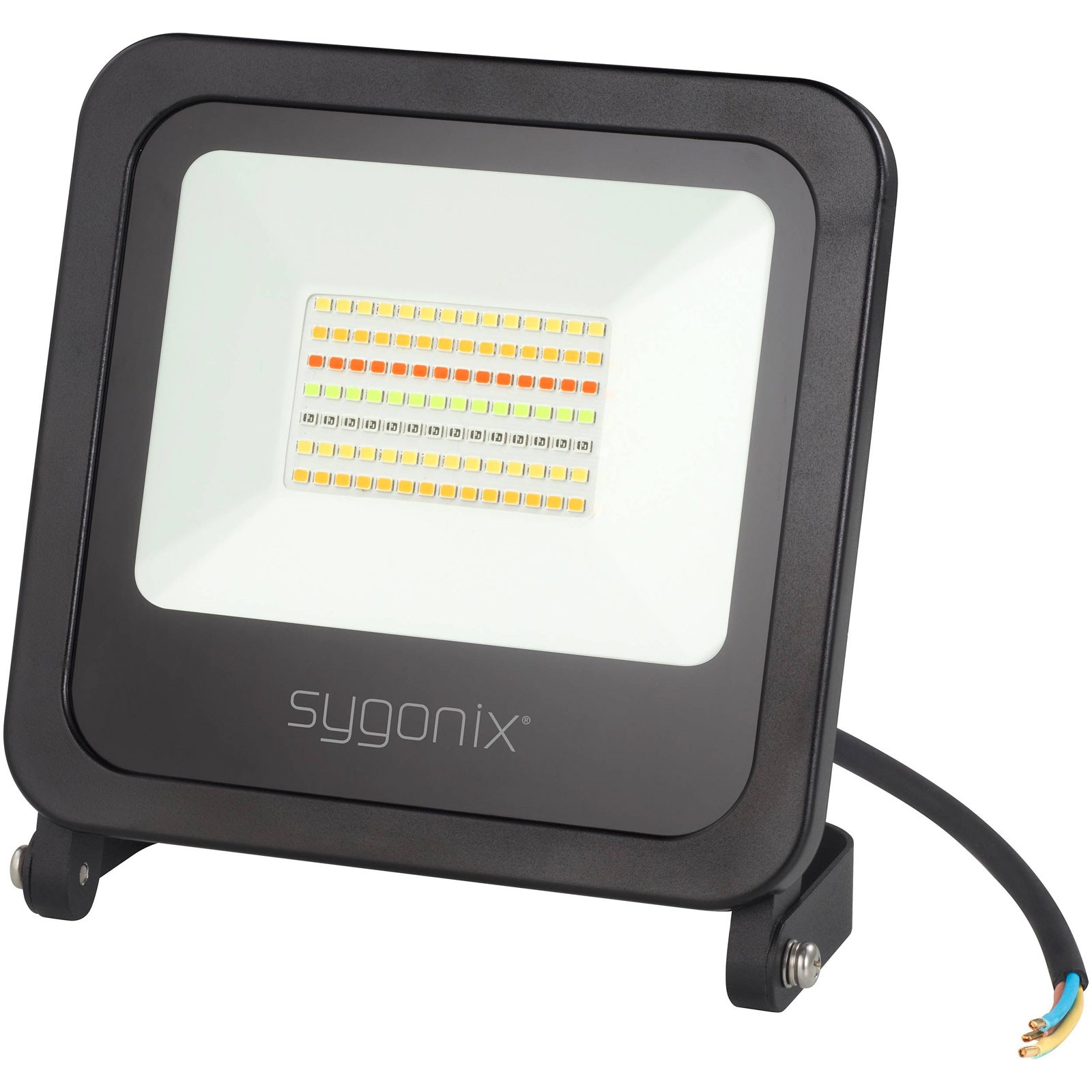 Sygonix Sy-LED floodlight 45W RGB Wi-Fi music sync wall-mount