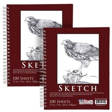 11 x 14 Left Hand Spiral 60lb Sketch Pad (Pac...
