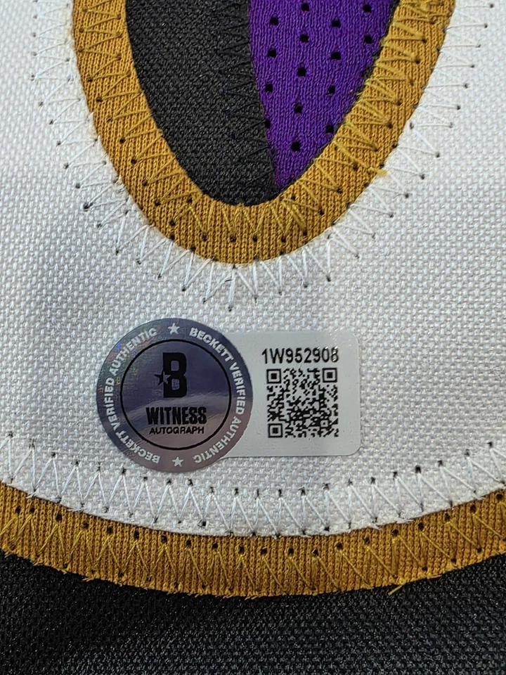 Trent Dilfer Autographed/Signed Jersey Beckett Purple Custom Jersey - Image 4 of 4