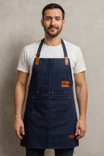 Heavy Duty Canvas Apron ,multi-pockets Tool Storage, Leather Tool Loop