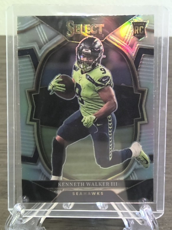 2022 Panini Select - Concourse Kenneth Walker III #2 Silver Prizm Die-Cut (RC)