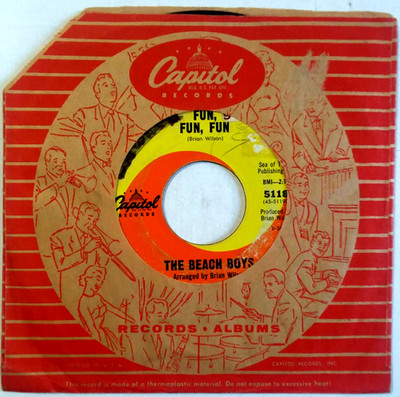 BEACH BOYS - Fun Fun Fun / Why Do Fools - 45rpm  1964  Capitol Records 5118 SURF