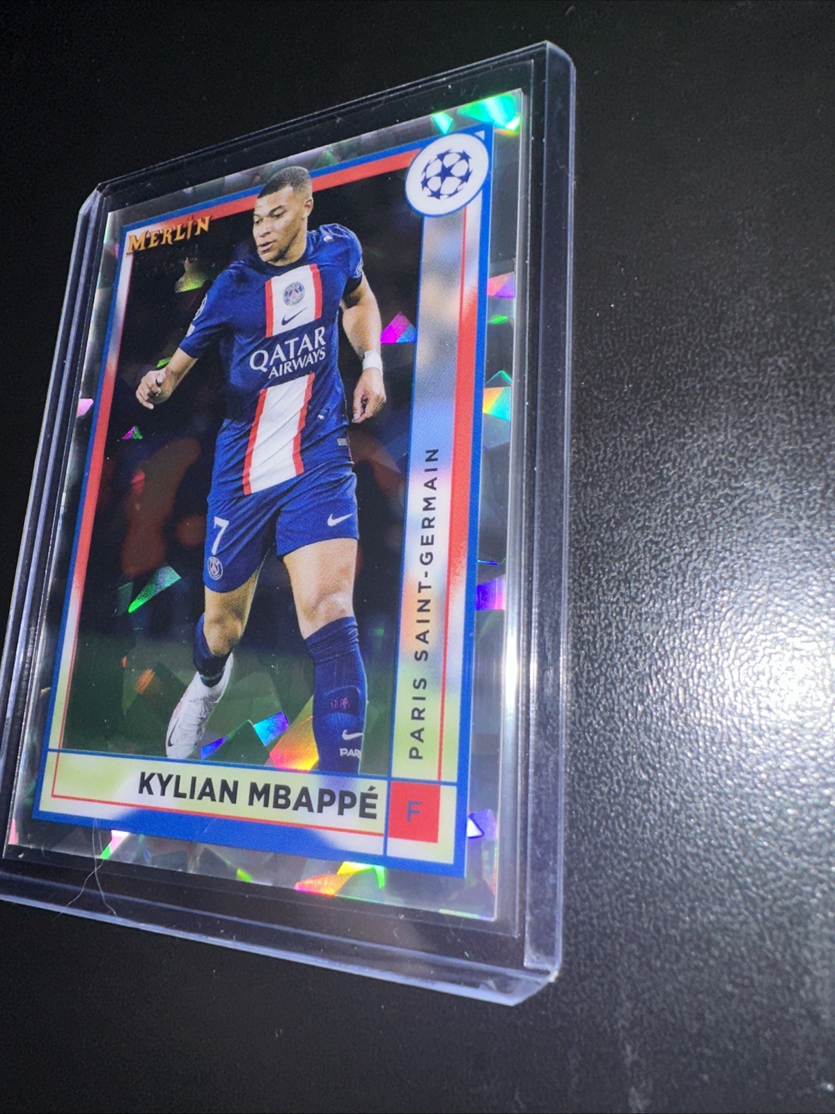 KYLIAN MBAPPE 2022 Topps Merlin UEFA #105 ATOMIC REFRACTOR /250 PARIS ST GERMAIN view 5