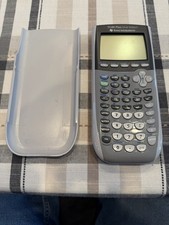 Texas Instruments TI-84 Plus Silver Ed Graphing Calculator With Cover, Works