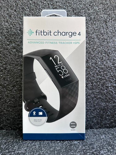 Fitbit Charge 4 Smartwatch Bewegungstracker Schlaf Herzfrequenzmesser mit S + L Riemen