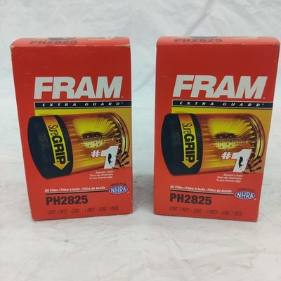QTY 2 FRAM PH2825 OIL FILTER - FITS MANY - CHECK IF FITS YOUR EQUIPMENT