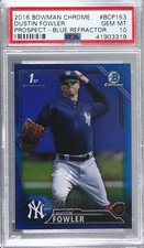 2016 Bowman Chrome Prospects Blue Refractor /150 Dustin Fowler PSA 10 GEM MT 4al
