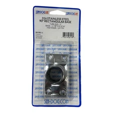 Sea Dog Line 281901-1, 316 Stainless Steel 90 Degree Rectangular Base