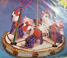 RARE Walco Holiday Industries AUTUM CAROUSEL Centerpiece Xmas Ornament Kit