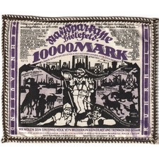 [#288991] Germany, Bielefeld, 10000 Mark, 1923-02-15, UNC, Linen, Grabowski:71, 