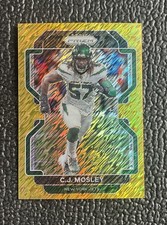 🔥C.J. MOSLEY 2021 PRIZM GOLD SHIMMER XFRACTOR #'d /10!🔥JETS!