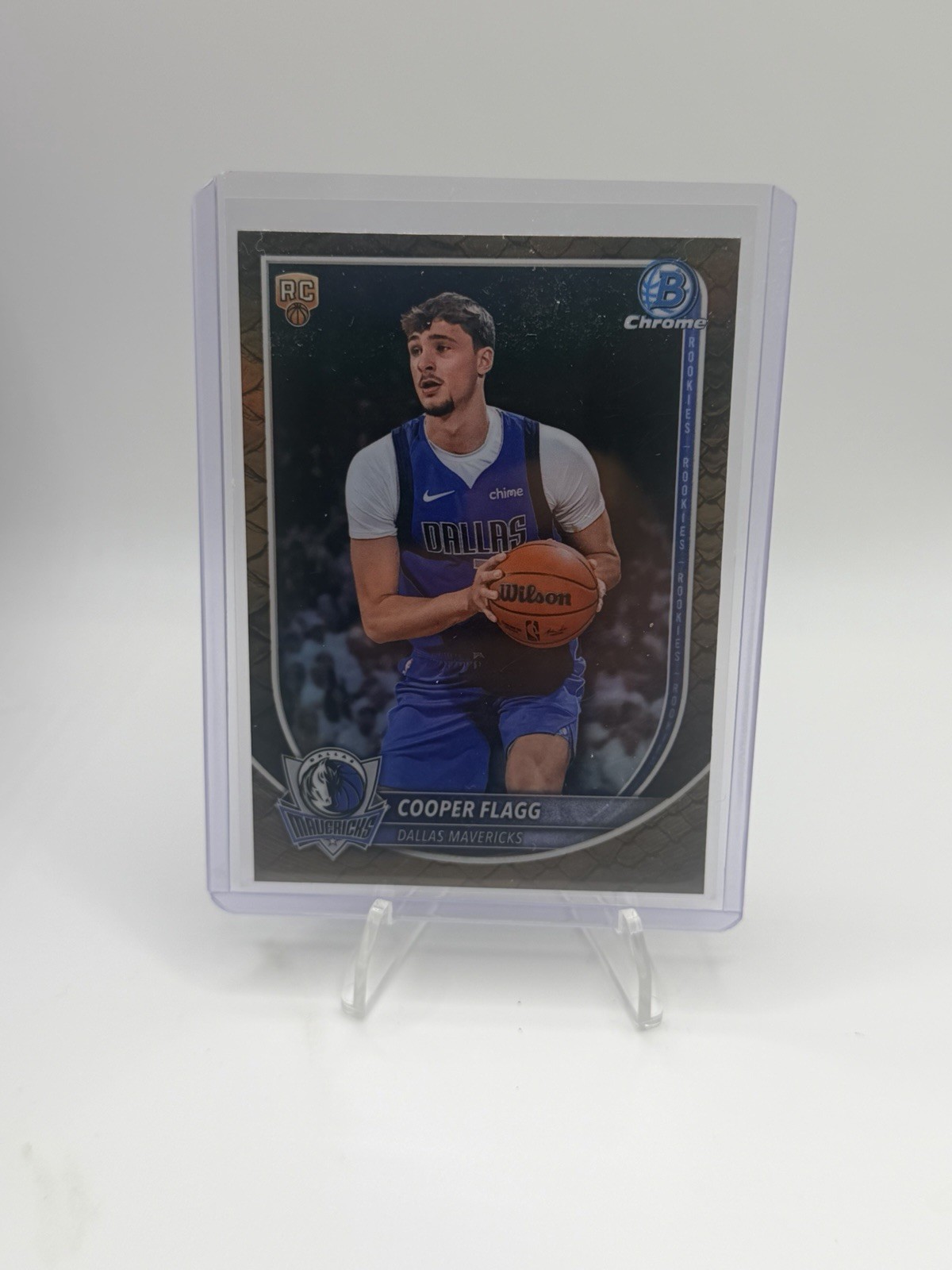 2025-26 Bowman Cooper Flagg Chrome RC Reptilian Refractor #BCV-1 Mavericks