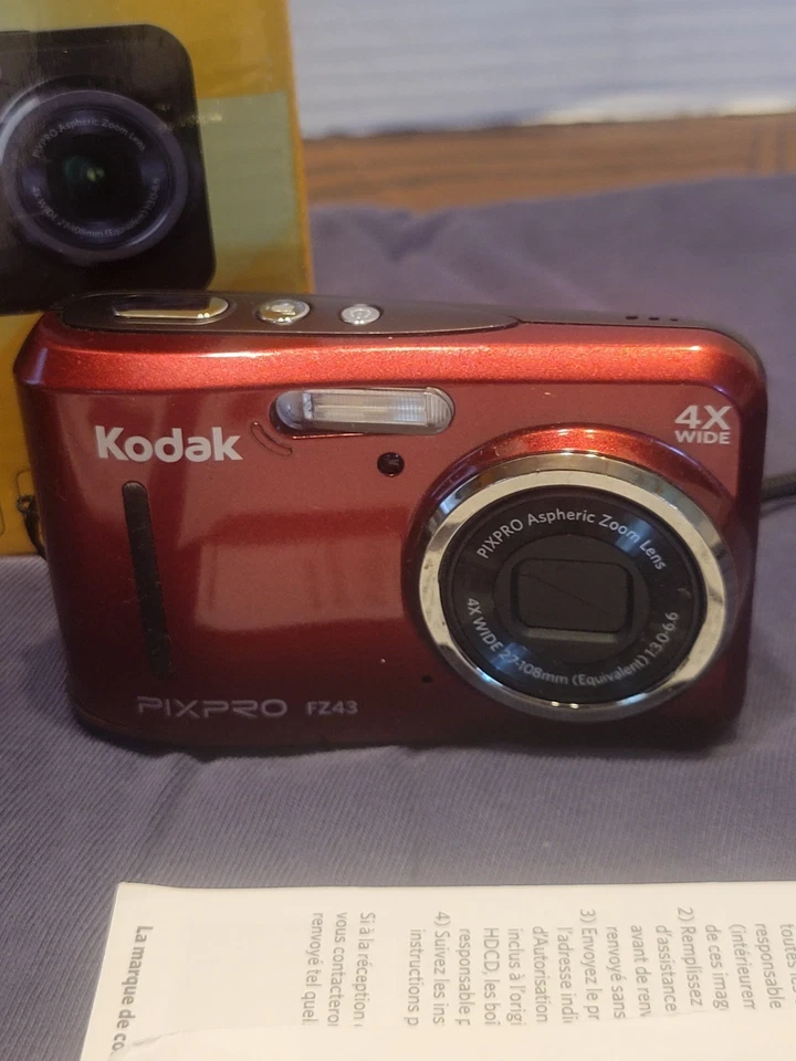 VINTAGE RED KODAK PIXPRO FZ43 16.0MP COMPACT DIGITAL CAMERA  WORKING  - Image 2 of 4