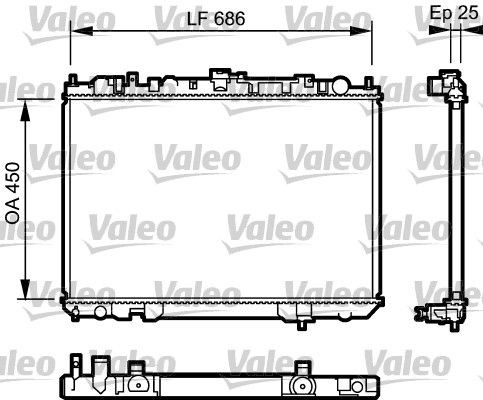 Valeo 735081 KüHler, MotorküHlung Passend FüR Nissan-image