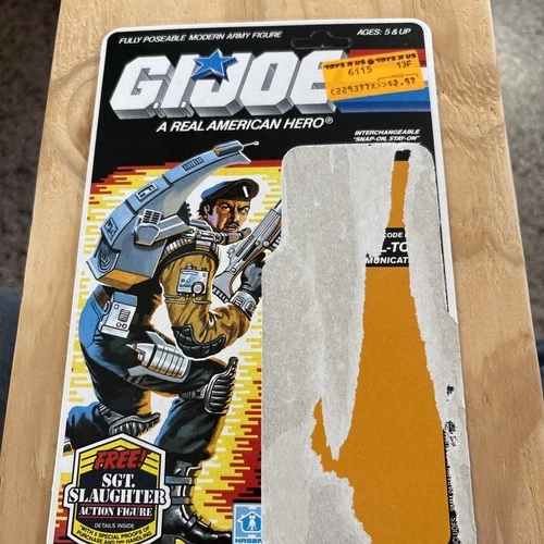 GI Joe 1986 Dial Tone Full Cardback Uncut File Card