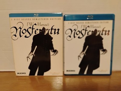 FW Murnau's Nosferatu Blu Ray 2 Disc Deluxe Remastered Edition Kino Classics