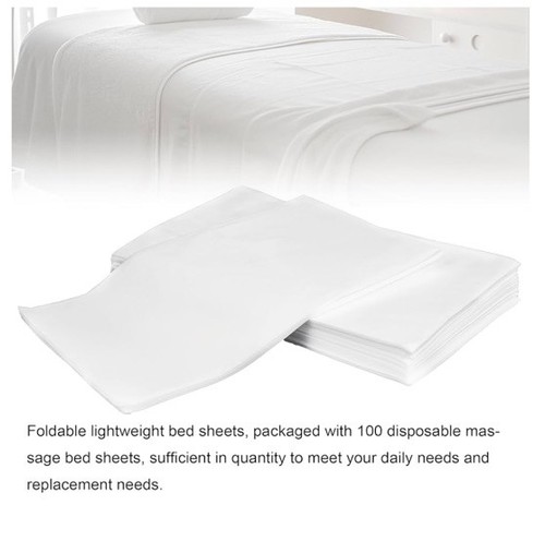 Disposable Bed Sheets 100 Pcs 31" X 71" Massage Table Sheets Non Woven Fabric SP - Picture 3 of 6