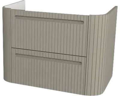 Waschtischunterschrank Devo Gloria 2.0 70x50x42 cm stone grey supermatt geriffel