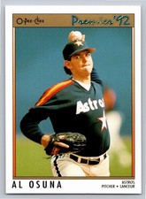 Al Osuna 1992 O-Pee-Chee Premier Baseball #121 Houston Astros Card