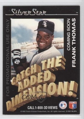 1991-92 Silver Star Holograms Promos Frank Thomas HOF 0j6