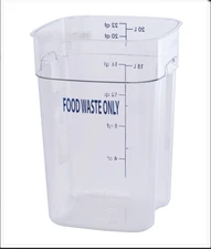 Cambro 22SFSPROCW CamSquare Fresh Pro 22 Qt Polycarbonate Container Case of 6