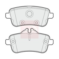 Apec BremsbeläGe Hinterachse FüR Mercedes M-CLASS W166 2011-2015 (R90)