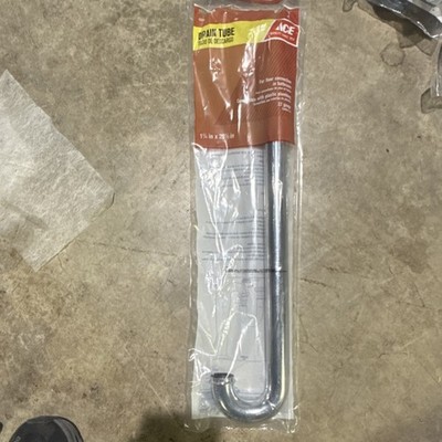 Ace Chrome J Bend Drain Tube 1 1/4 in x 20 1/2 in for Bathroom Floor