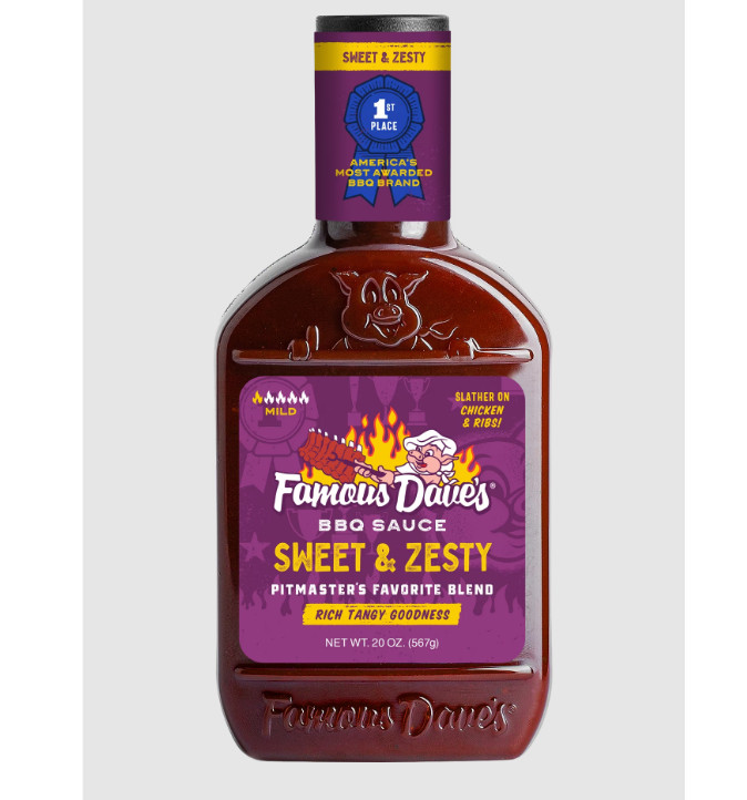 Famous Dave's Sweet & Zesty BBQ Sauce, 20 oz