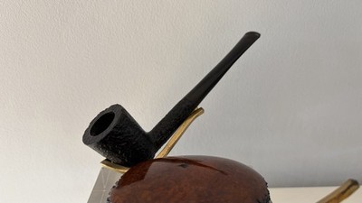 Charatan s Make Pfeife London England Shape 292 Rusticated Briar Estate Pipe