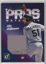 2018 Panini Donruss Promising Pros Materials Gold /99 Mac Williamson #PPM-MW 4f5