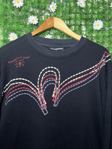 Vtg Y2K Rocawear Denim Company Logo Long Sleeve Shirt Size 2XL Black Embroidered - Picture 5 of 8