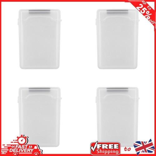 3.5 Inch IDE SATA HDD Hard Drive Disk Storage Box Plastic HDD Caddy Case(White)