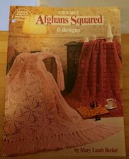AU3 AMERICAN SCHOOL OF NEEDLEWORK 1993, CROCHET AFGHANS SQUARED  6 DESIGNS