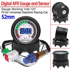 2 52mm Led Digital Racing Air Fuel Ratio Gaugenarrowband O2 Oxygen Sensor
