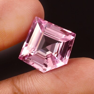 Natural Flawless Light Pink Ceylon Sapphire Fancy Cut Loose Gemstone 14.30 Ct