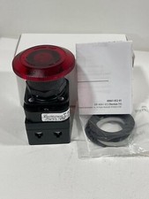 New Allen Bradley 800H-FRXJTQH2R 30mm Push-Pull Red LED Jumbo Mushroom Head