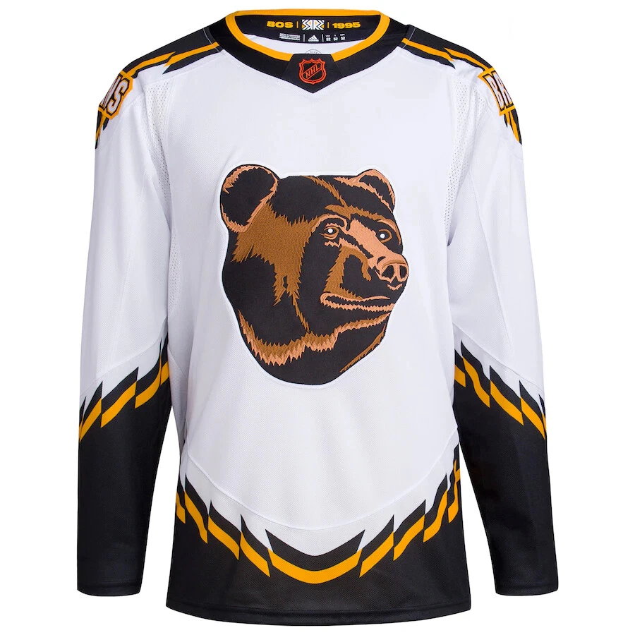 Men s Boston Bruins adidas White Reverse Retro 2.0 Authentic Blank