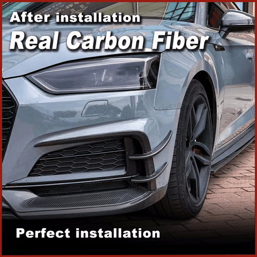 Carbon Front Stoßstangen Flossen Flap Canard Splitter für Audi A5 Sline S5 17-19 - Bild 13 von 16