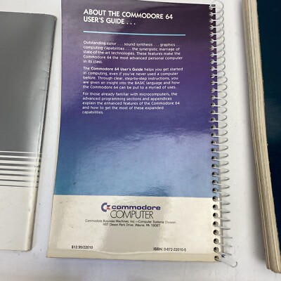 Vintage Commodore 64 C64 User Instruction Manual Guide Book Lot | eBay