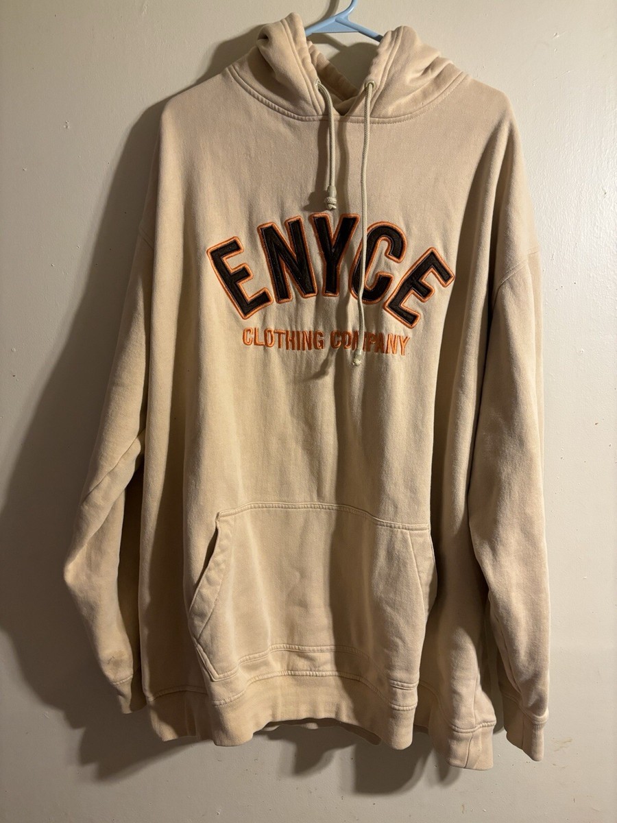 Y2K enyce sweat スウェット Vintage Enyce Hoodie Adult XXL Gray Spellout Zip Sweater
