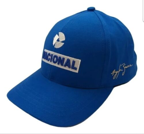 Ayrton Senna Nacional F1 Cap ( Adult Size, Blue) US Seller - Picture 1 of 2